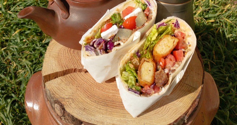 Tacos ouvert fromage nuggets